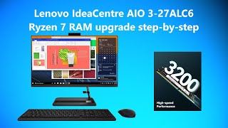 Lenovo IdeaCentre AIO 327ALC6 RAM upgrade [upl. by Grange947]