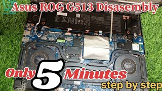 Asus ROG Strix G15 G513 Disassembly How To Fix Fan Cleaning And Thermal Paste Replacement in Hindi [upl. by Auohs]