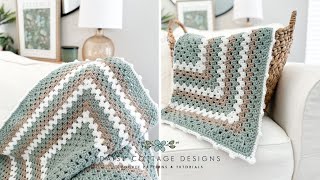 How to Crochet a Granny Square Blanket [upl. by Iral]