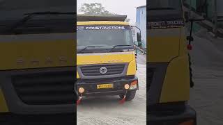 bharatbenz tipper driving construction [upl. by Osner]