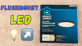 How to install a project source led flush mount ceiling light [upl. by Vladamar133]