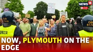 UK Protests Live  Police Injured And Van Damaged In Plymouth Protests  Live News  N18G  UK News [upl. by Nairda]