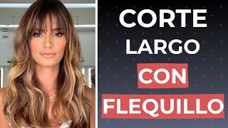 Cortes de Cabello Largo con Flequillo 2025 Para Mujer [upl. by Naujej]