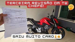 CB TWISTER TERCEIRA REVISÃO SAIU CARO 🤑🫢 [upl. by Enelyt]