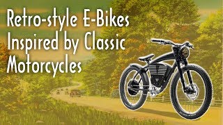 Retro electric bikes inspired by classic motorcycles [upl. by Dehsar787]