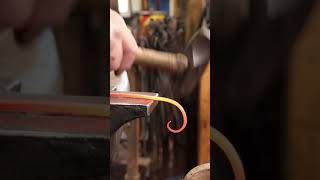 Blacksmithing  Forging a Scroll end  shorts [upl. by Zsamot]