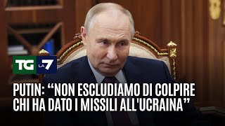 Putin “non escludiamo di colpire chi ha dato i missili allUcraina” [upl. by Manly501]