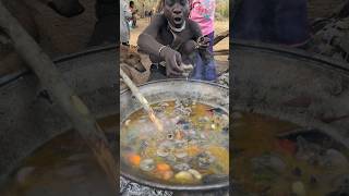 Thats incredible delicious food made by hadzabe tribe middle of nowhere ‼️😋🍲hadzabetribe food [upl. by Trelu]