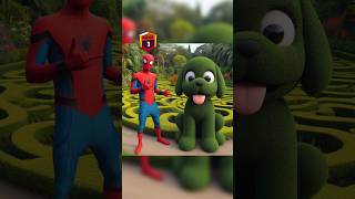 Garden cutting 😂 Who is best  Spriderman vs Venom vs Captain America spiderman marvel shorts [upl. by Charley718]