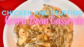 Chicken and Stuffing Green Bean Casserole Crockpot Recipe [upl. by Odlawso]