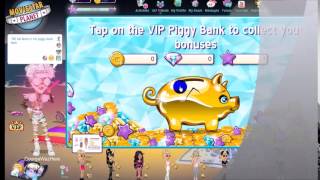 MSP  OPENING VIP PIGGY BANK AND GETTING 100000 FAME [upl. by Artenra]