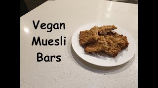 Vegan Peanut Butter Muesli Bars [upl. by Kimberly961]