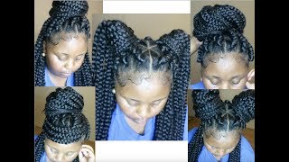 Styling Jumbo BoxBraids [upl. by Anelem]