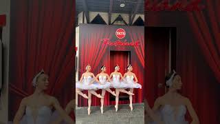 Swan Lake ballerinas visit the TKTS booth in Leicester Square [upl. by Aleakcim20]