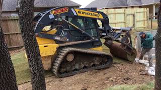 Bobcat Sod Layer with Sod Guide Pro installing 42 inch big rolls [upl. by Va]