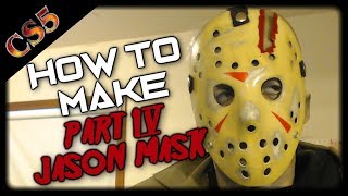 DIY How to Make a Part 4 Jason Mask  Step by Step Tutorial how to make this mask [upl. by Enelaehs817]