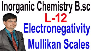 L12 Bsc 1st  Mulliken scale of electronegativity  advantages  Disadvantages Inorganic chemistry [upl. by Haliak]