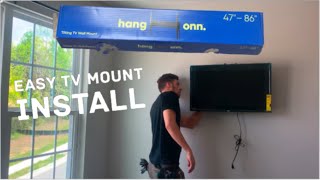 How To Install Hang Onn TV Mount  Super Easy Install [upl. by Daryl]