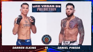 Darren Elkins vs Daniel Pineda Prediction  UFC Vegas 99 Predictions  UFC Vegas 99 BETTING [upl. by Mcgannon273]