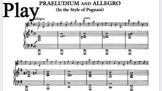 Kreisler Praeludium and Allegro Piano Accompaniment [upl. by Hsreh]