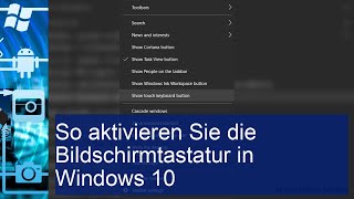 So aktivieren Sie die Bildschirmtastatur in Windows 10 [upl. by Anivlac]