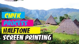 How to Simple cmyk photoshop Process halftone for screen printing [upl. by Lebatsirhc]