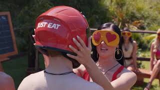 Just Eat couples up with Love Island Blindfold Challenge [upl. by Anema]