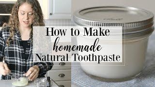 Homemade Natural Toothpaste Coconut Mint [upl. by Adnirb378]