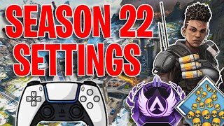 Apex Legends Best ConsoleController Settings Season 22  Best Controller Button Layout [upl. by Laohcin]