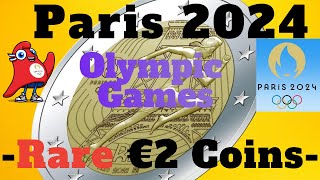 Paris2024 €2 Coins  paris2024  Olympic Games 2024  Jeux olympiques 2024 [upl. by Rudolfo]