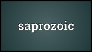 Saprozoic Meaning [upl. by Notrom]