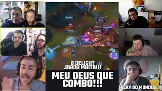 STREAMERS REAGINDO A PLAY DO MUNDIAL ENTRE HLE X GENG [upl. by Edalb]