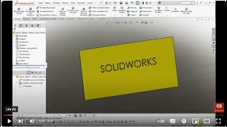 Formation et Tutoriel Gratuit en SolidWorks Comment faire une Gravure dun texte sur un solide 3D [upl. by Brice21]