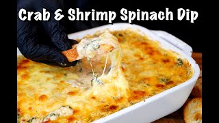 How To Make Crab amp Shrimp Spinach Dip  Your New Favorite Appetizer Recipe MrMakeItHappen [upl. by Annaor]