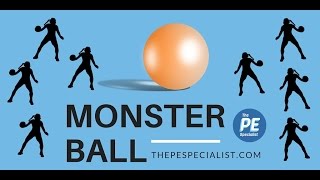 PE Games  Monster Ball  Fun throwing activity for Phys Ed [upl. by Ahsaeit787]