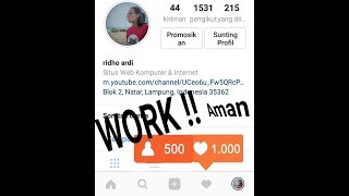 Auto like dan followers instagram tanpa log in gratis work ampuh di andro  pc [upl. by Yespmed237]