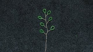 Beaded Vine of Leaves Tutorial [upl. by Harlow]