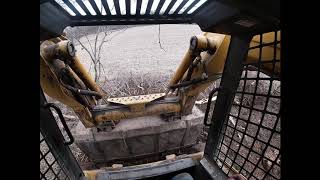 Removing Fence Row with Skid Steer [upl. by Jezrdna]