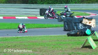 Peter Hickman Crash 2024 Bennetts British Superbike Championship at Oulton Park [upl. by Acinoreb]