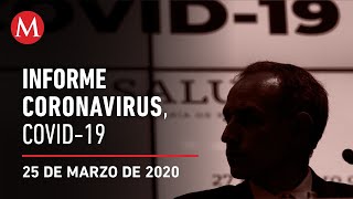 Informe diario por coronavirus en México 25 de marzo de 2020 [upl. by Aissert]