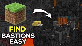 How To EASILY Find Bastions In Minecraft  Easy Guide [upl. by Akihdar]