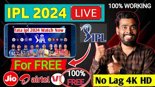 Ipl kaise dekhe  Ipl kaise dekhe free mein 2024  tata ipl 2024 kaise dekhe mobile me [upl. by Bopp]