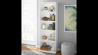 Mainstays 5Shelf Bookcase Guided Assembly [upl. by Anorahs]