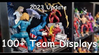 Marvel Legends 2023 Team Collection Display Update [upl. by Hanej222]