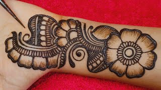 front hand mehndi design simple arabic  very easy and beautiful mehndi design  mehandi [upl. by Singh]