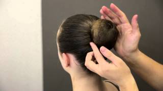 Premier School of Dance How to do a simple ballet bun [upl. by Suivatal557]