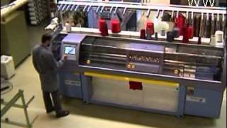 Working Principle of Flat Weft Knitting Machines [upl. by Arej831]