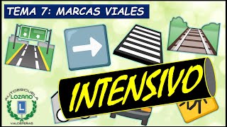 INTENSIVO PERMISO B  TEMA 7 MARCAS VIALES [upl. by Veronica]