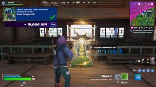 Fortnite  Search Typhoon Blade Stands Or Elemental Chest Kickstart Quests [upl. by Kohler]