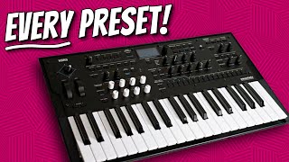 Korg Wavestate Mk2  demoing EVERY preset no talking [upl. by Kyd]